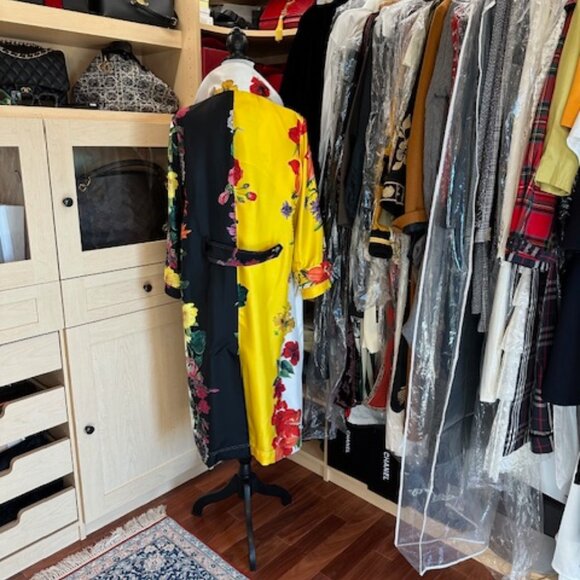 Oscar de la Renta Silk Size 12 Coat - Picture 3 of 9